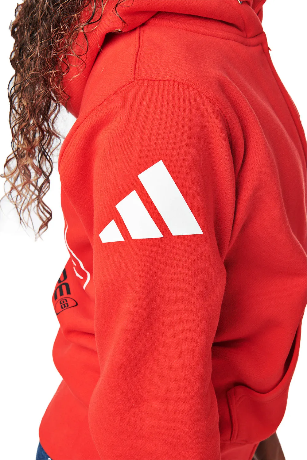 adidas Youth Comp Team Zip Hoodie - Red