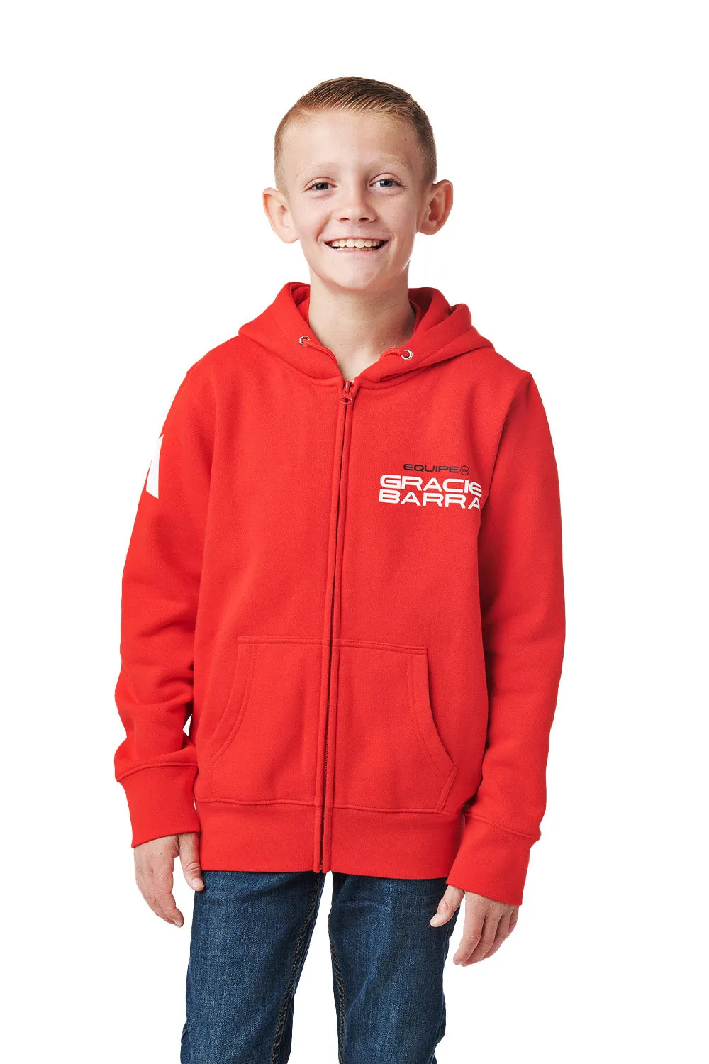 adidas Youth Comp Team Zip Hoodie - Red