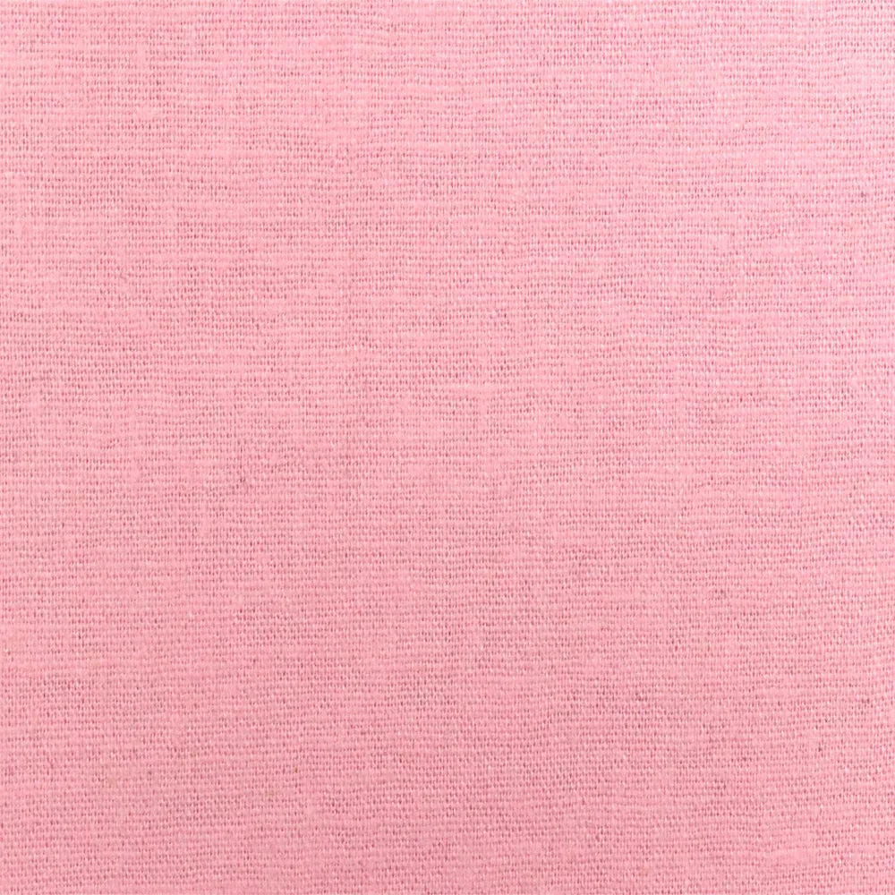 Baby Pink Solid Stretch Linen Shirting Woven Fabric