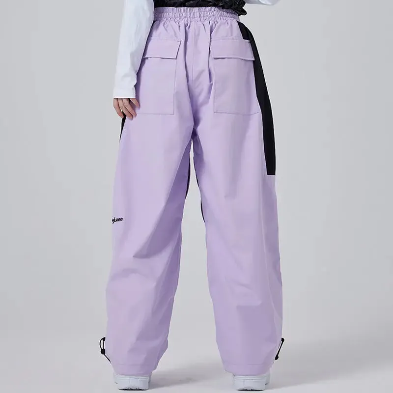 Baggy Ski Snow Pants High Waist Insulated Sportswear