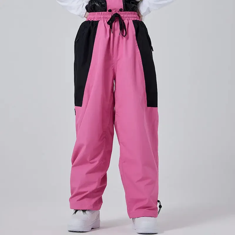 Baggy Ski Snow Pants High Waist Insulated Sportswear