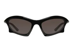 Balenciaga Bat Rectangle Sunglasses Black