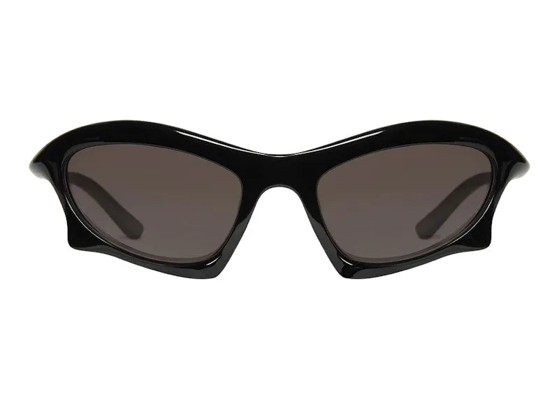 Balenciaga Bat Rectangle Sunglasses Black