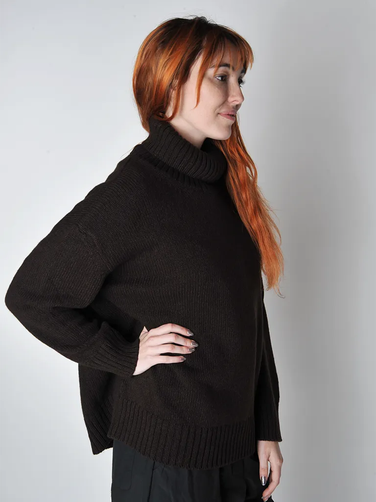 Bark Turtleneck Slouchy Sweater - size 1