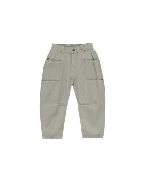 Barrel Pant | Washed Laurel