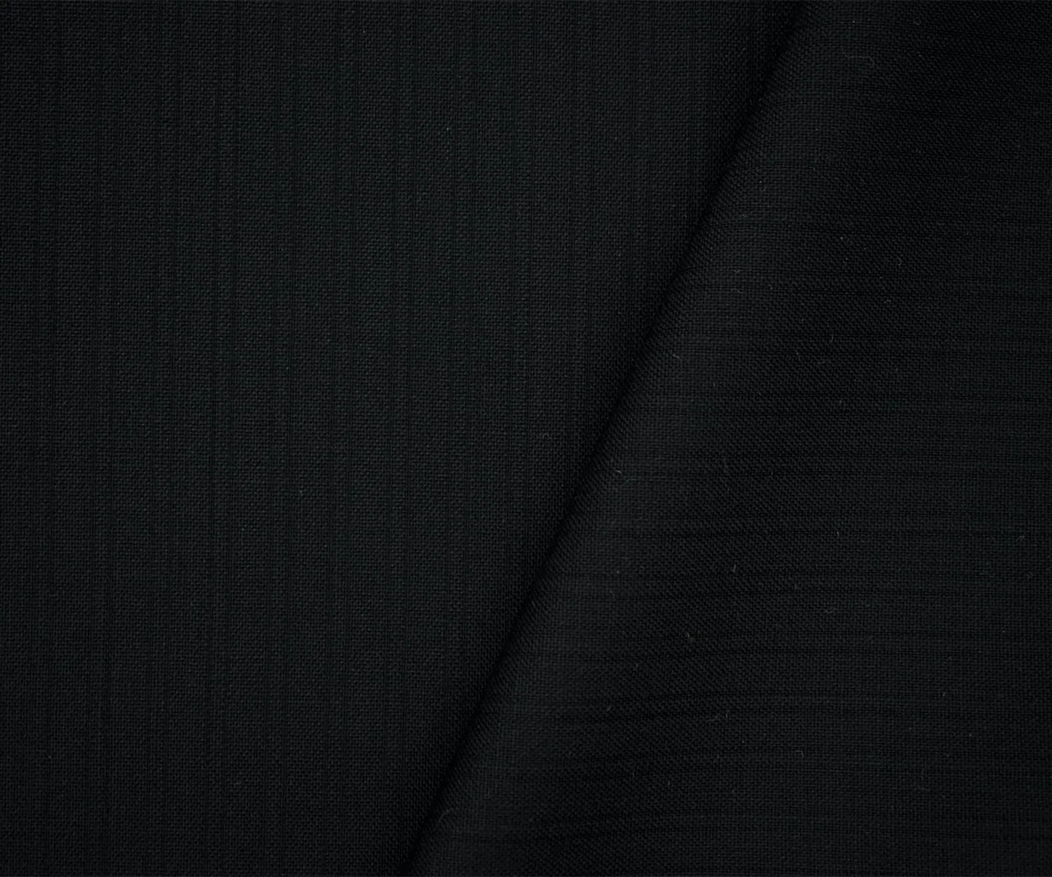 Black Tonal Wool Striped Woven Shirting Fabric