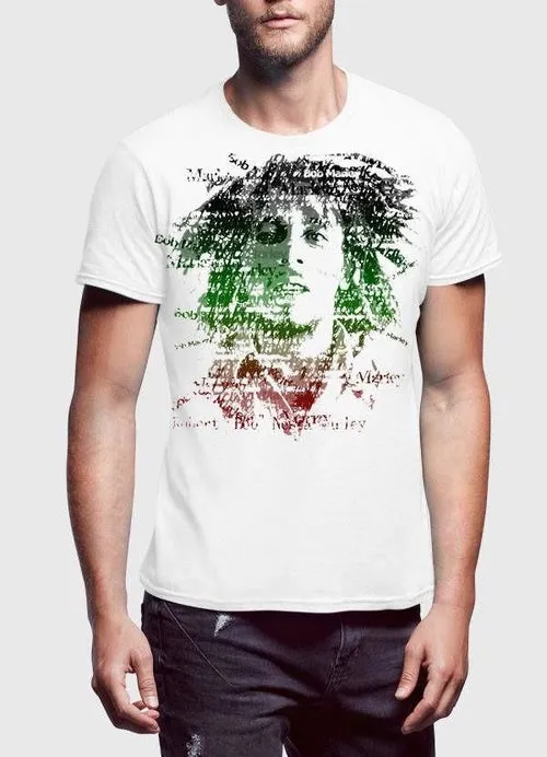 Bob Marley Amplified Depth Black Half Sleeve Men