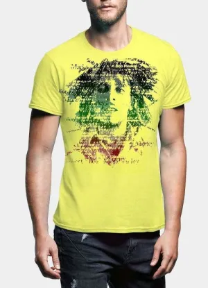 Bob Marley Amplified Depth Black Half Sleeve Men