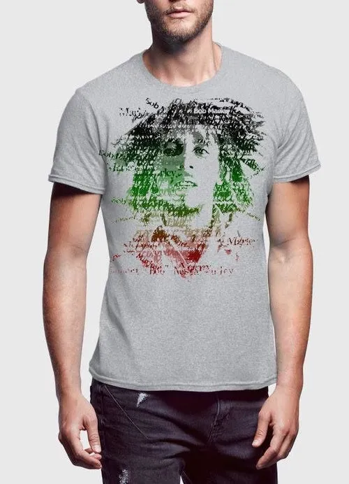 Bob Marley Amplified Depth Black Half Sleeve Men