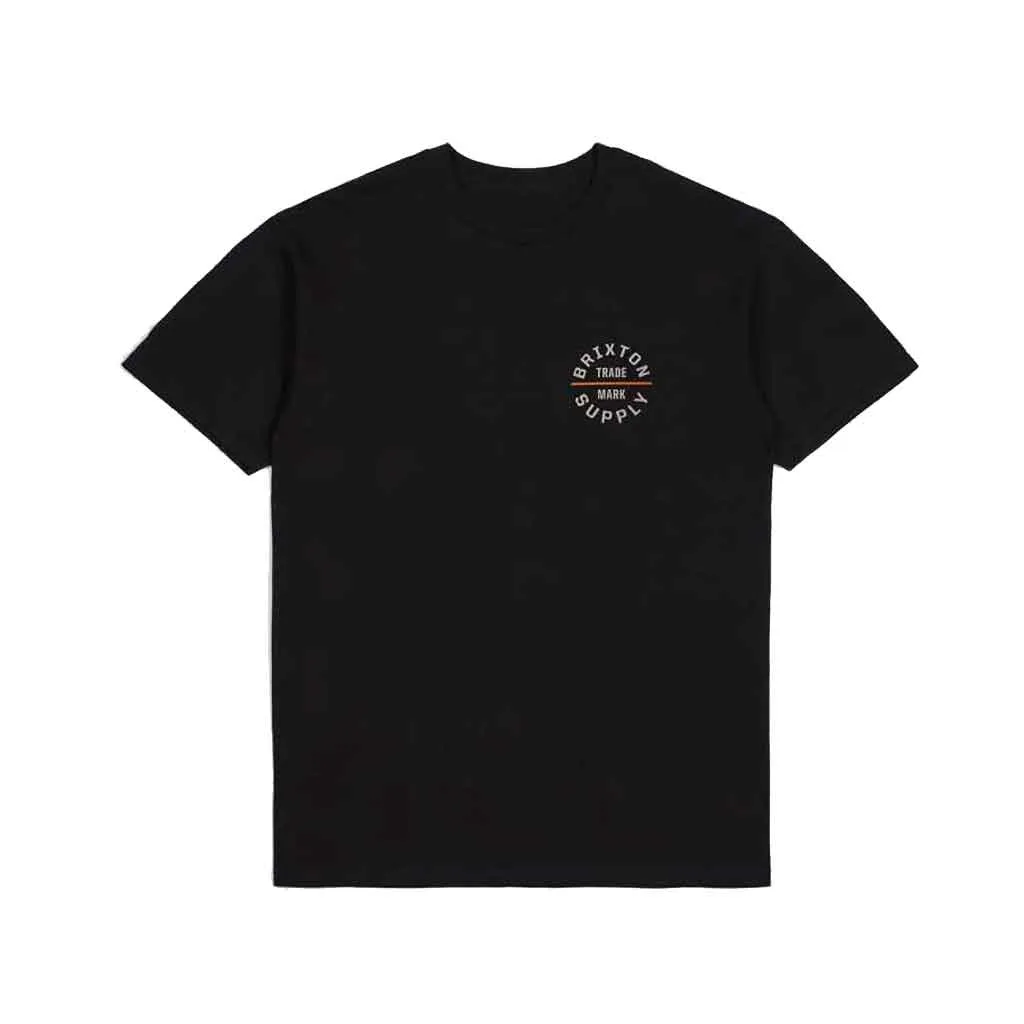 Brixton Oath V S/S T-shirt - Black/Whitecap/Persimmon Ornage