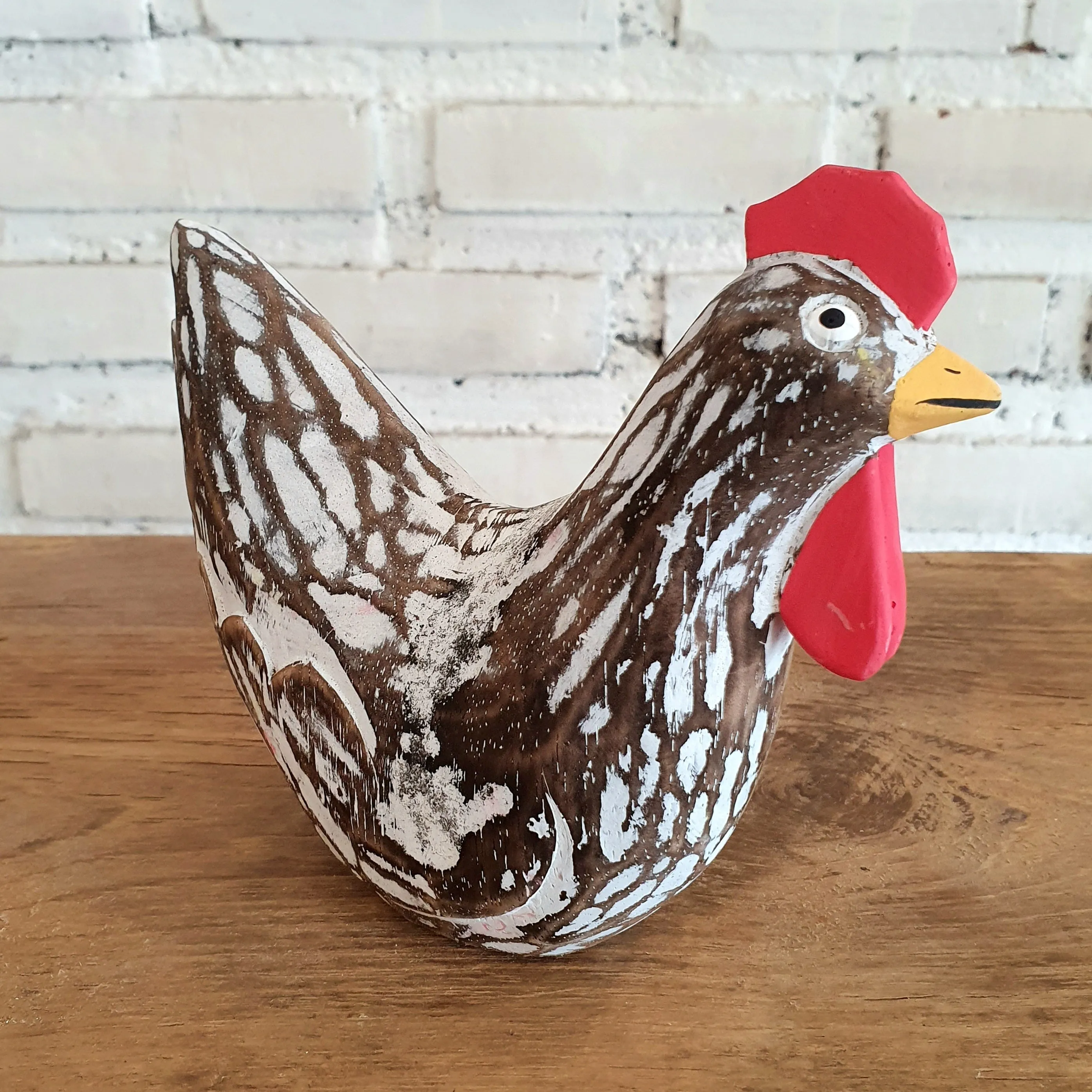 Carved Wooden Chicken