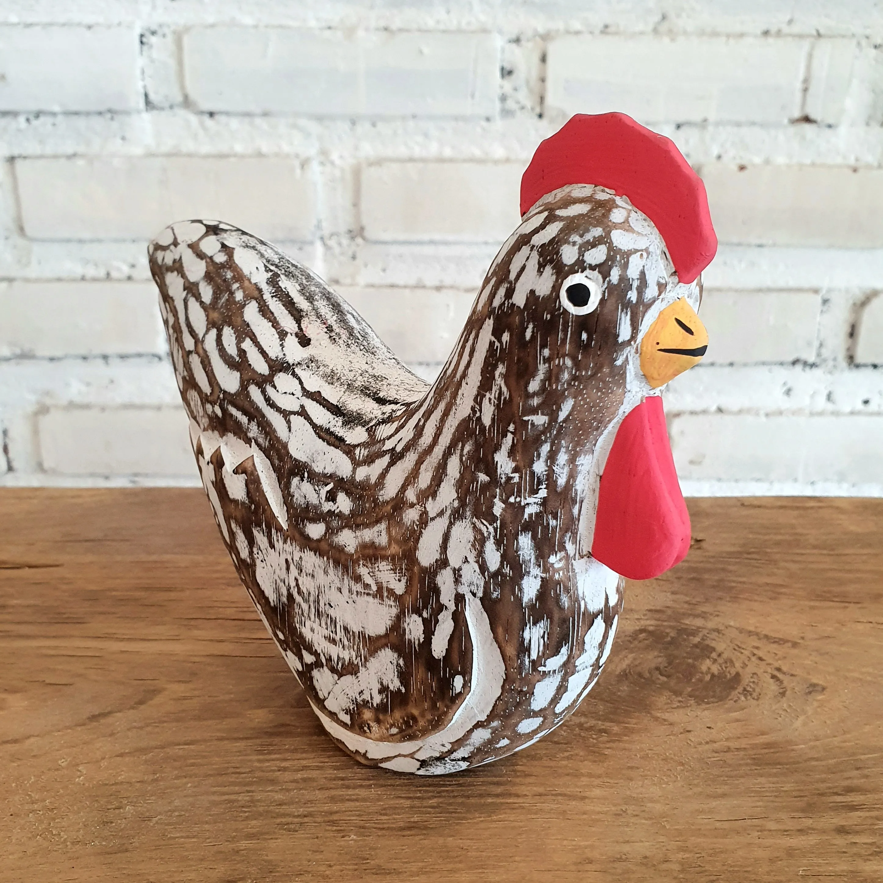 Carved Wooden Chicken