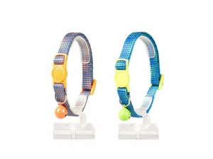 CAT COLLAR RETRO DOTS NYLON 20-30cm / 10mm mixed colors