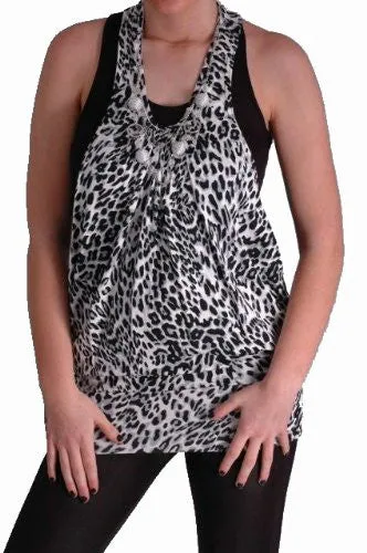 Cindy Leopard Print Twin Tops