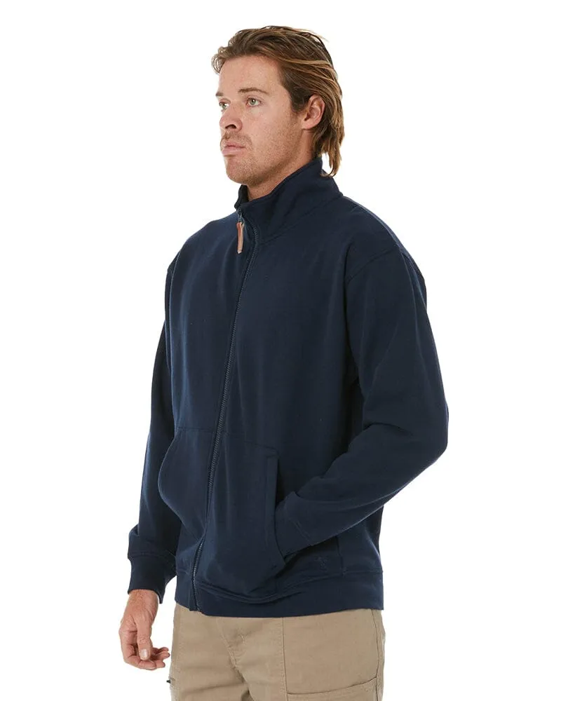 Classic Zip Through Fleece Sweater - French Navy