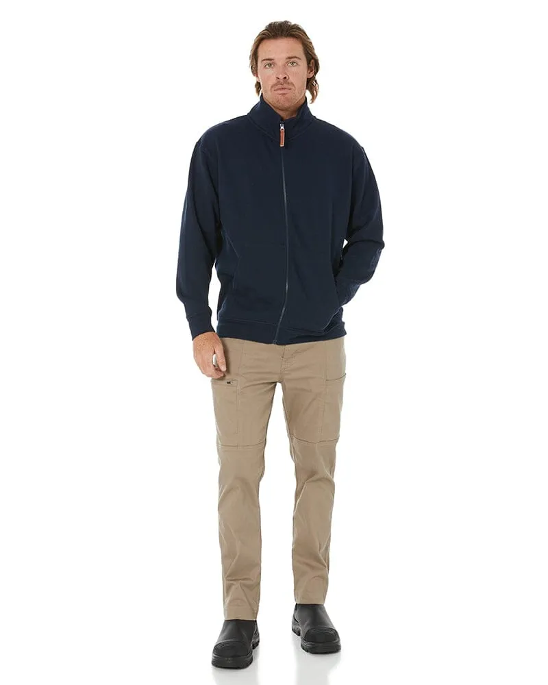 Classic Zip Through Fleece Sweater - French Navy