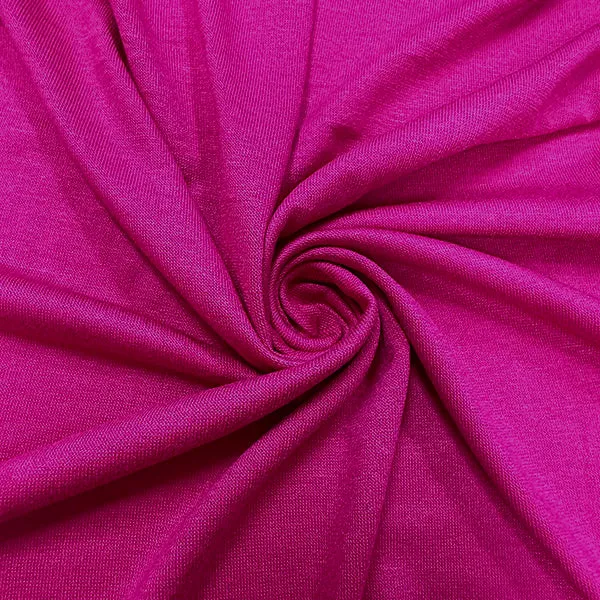 Fuschia Solid Rayon Spandex Jersey Knit Fabric