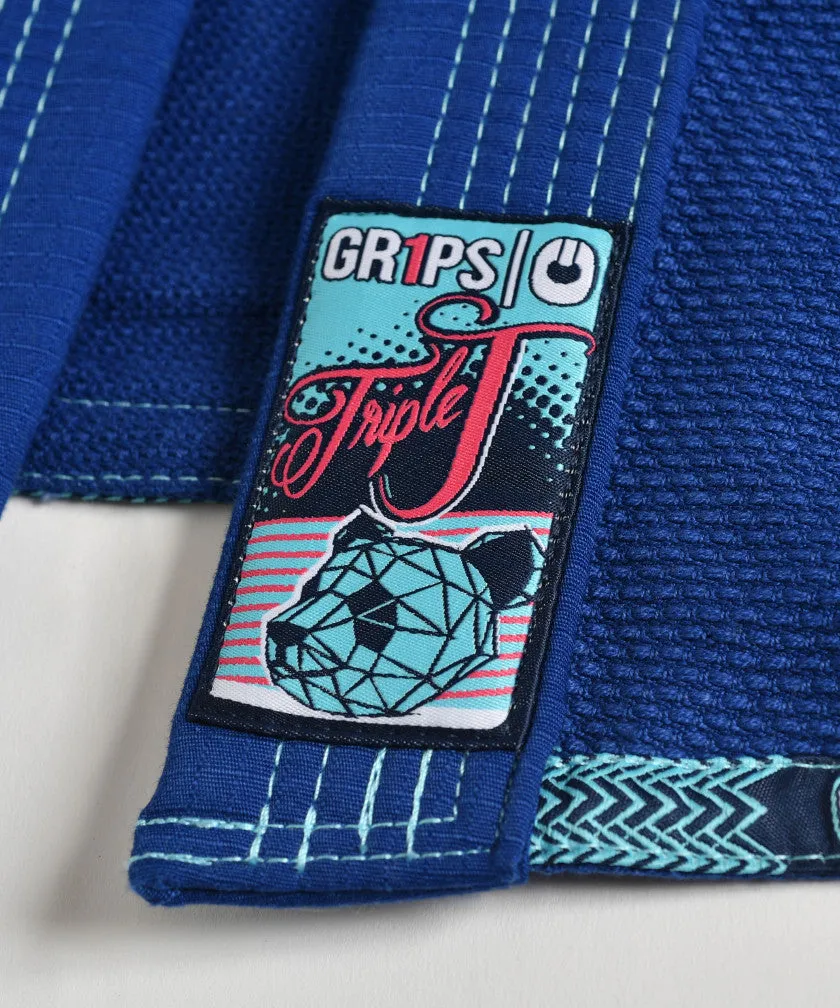 Grips "Triple J" Children's BJJ Gi - Blue