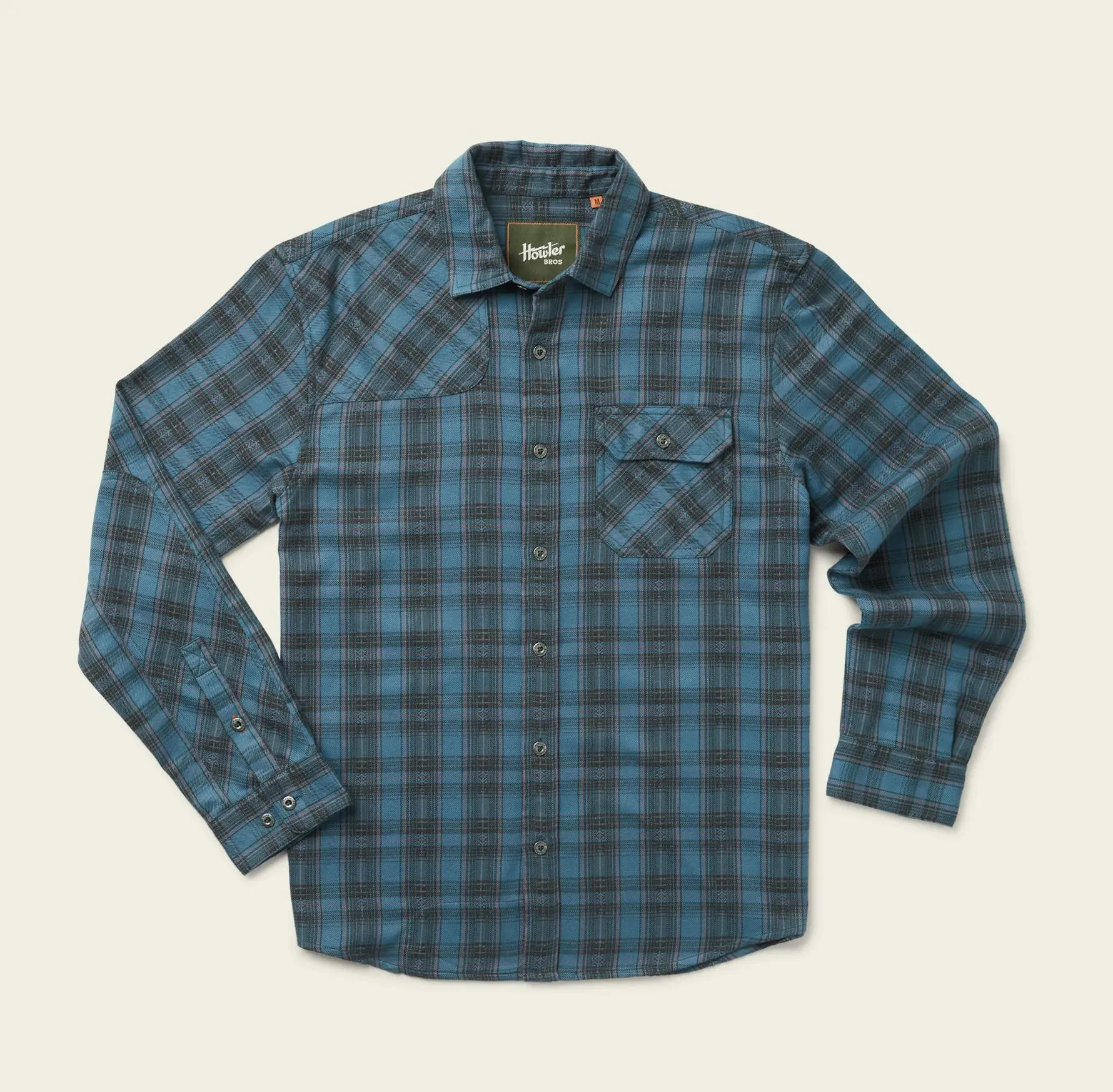 Harker’s Flannel - Barrett Plaid Bluenote