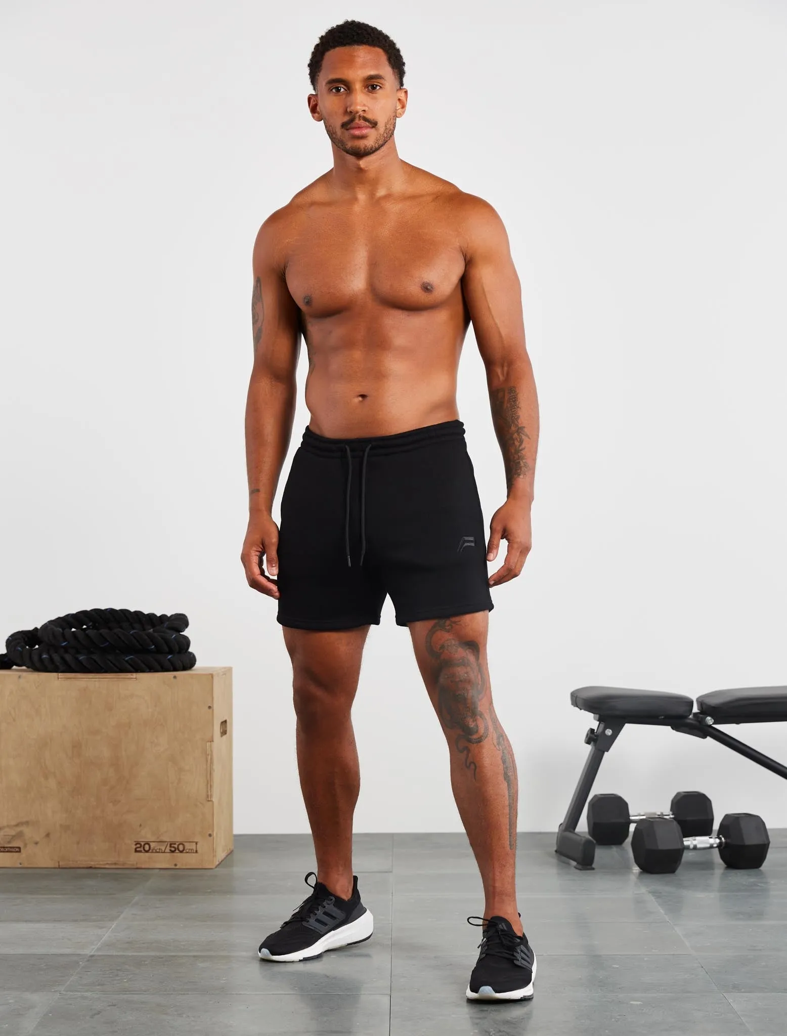 Icon Tapered Shorts - Black