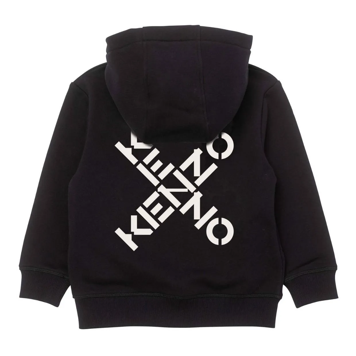 Kenzo Kids Cross Logo Black Hoodie