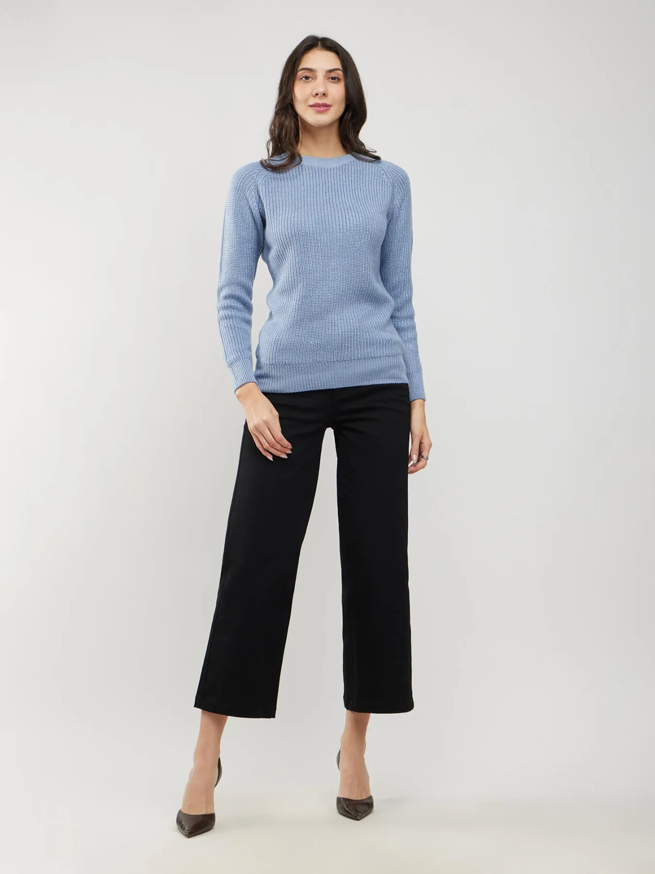 LivSoft Rib Knit Sweater - Blue