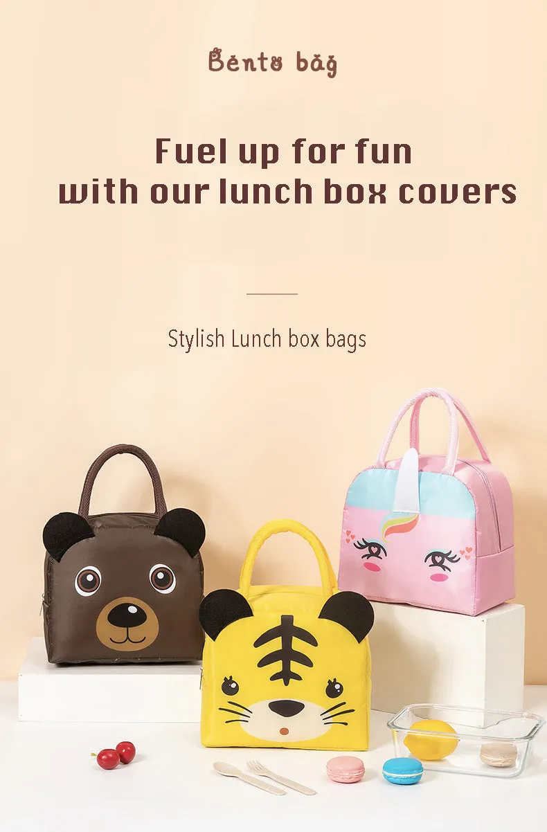 Lunch Box Insulated Bag Soft Leakproof Lunch Bag for Kids Men Women, Durable Thermal Lunch Pail for School Work Office | Fit 6 Cans-Yellow Dragon