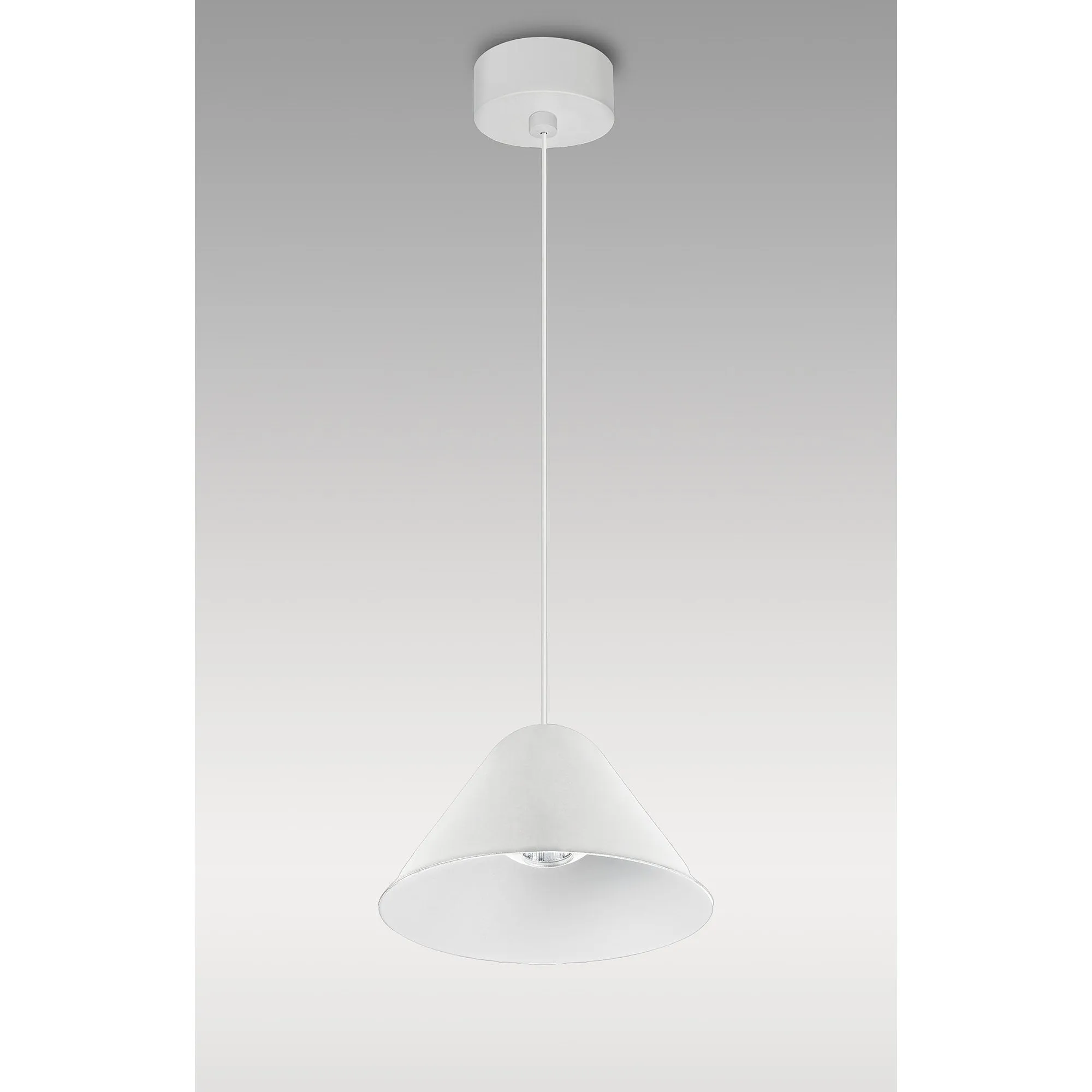 Mantra M8465 Gruissan LED Cone Pendant Matt White