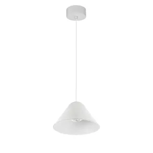 Mantra M8465 Gruissan LED Cone Pendant Matt White