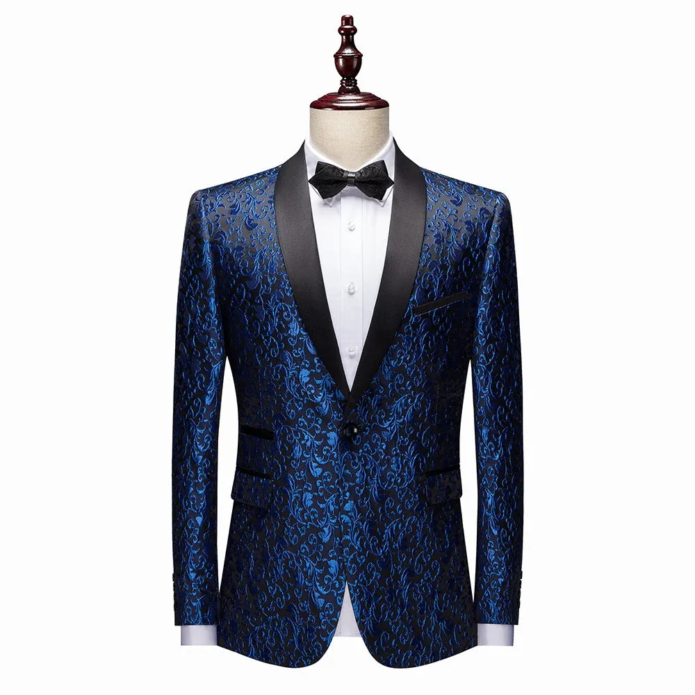 Men Jacquard Luxury Wedding Suits Jackets Tuxedo Banquet Jacquard Blazer | 666