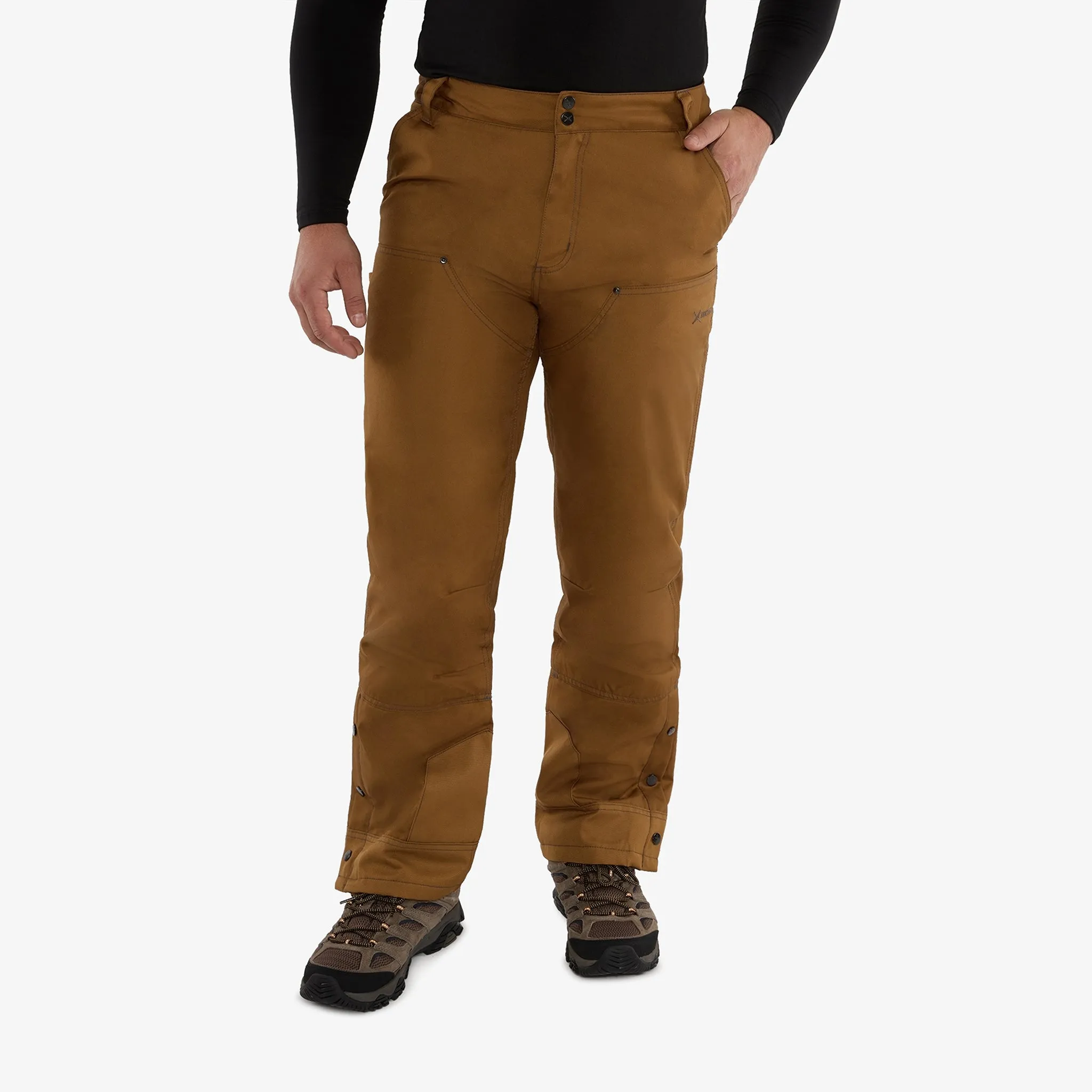 Men's Fleece Lined Insulated Reinforced Performance Cold Weather Outdoor Pant