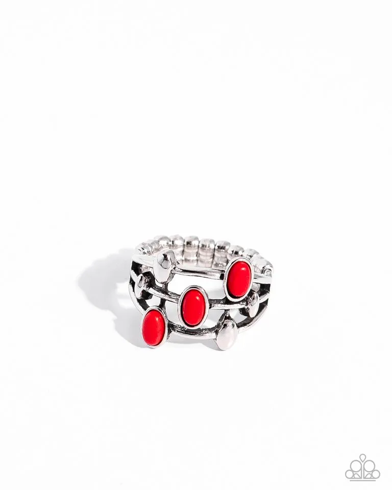 Paparazzi Ring ~ In The Friend STONE - Red