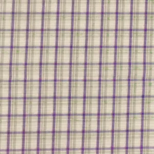 Purple-Lilac-Multi Madras Stretch Cotton Woven Fabric