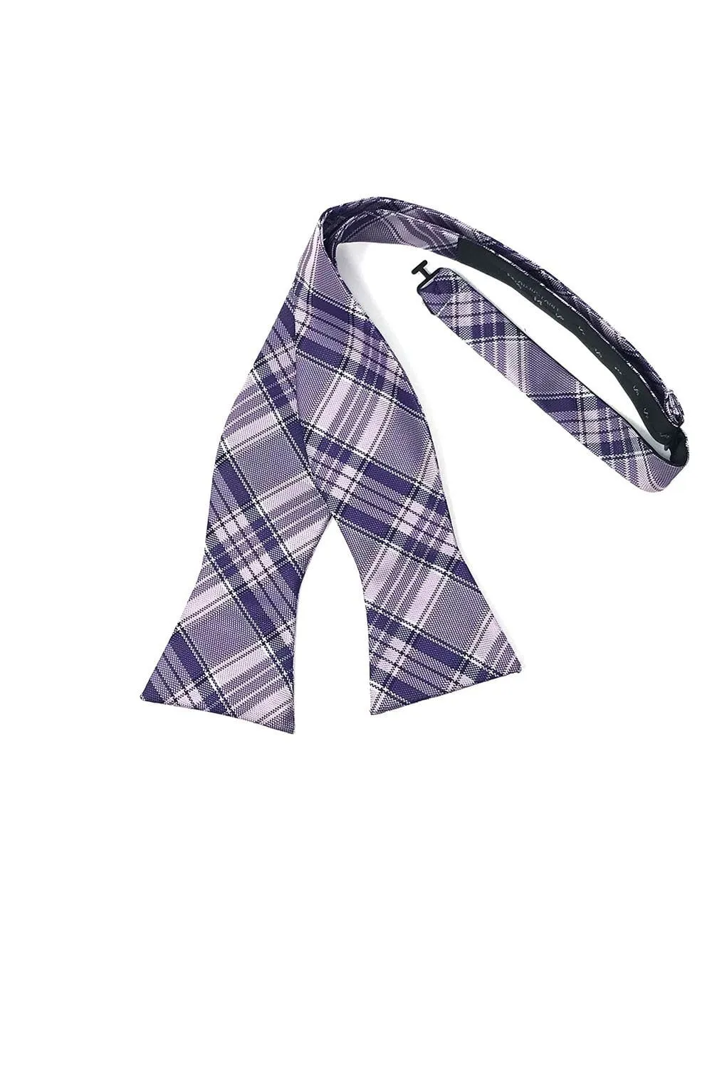 Purple Madison Plaid Bow Tie