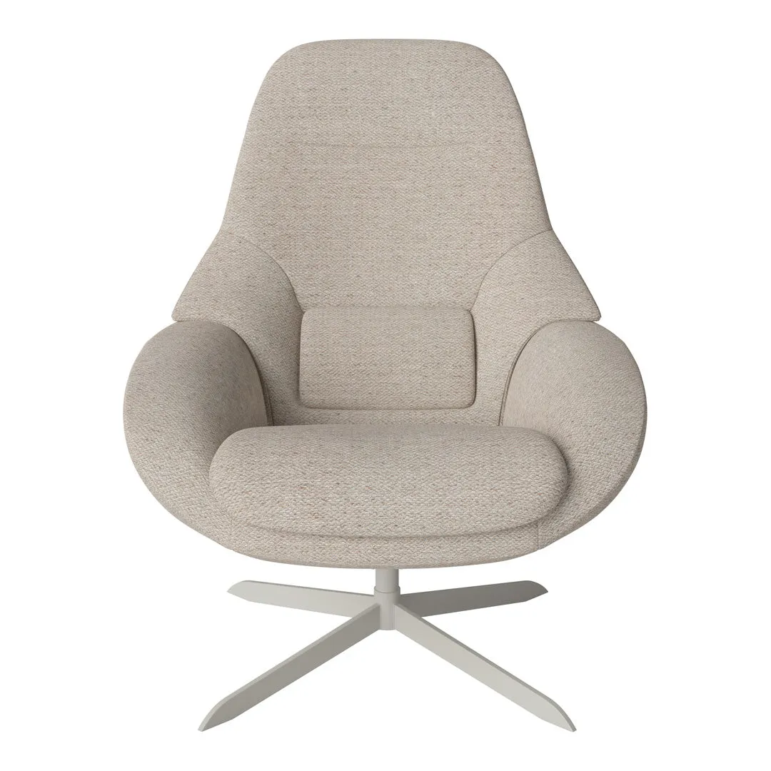 Saga Grand Armchair - Swivel Base w/ Return