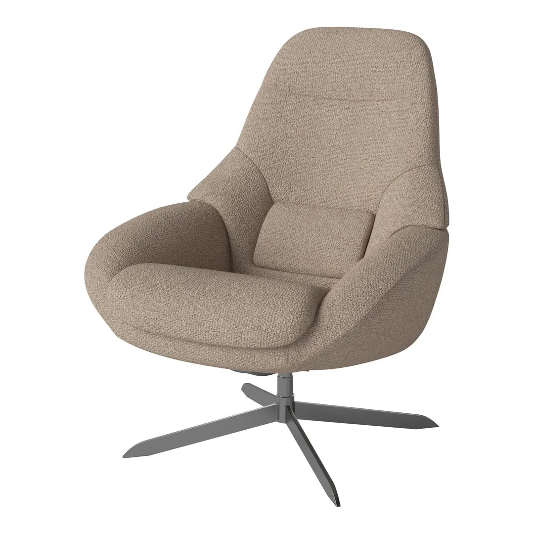 Saga Grand Armchair - Swivel Base w/ Return