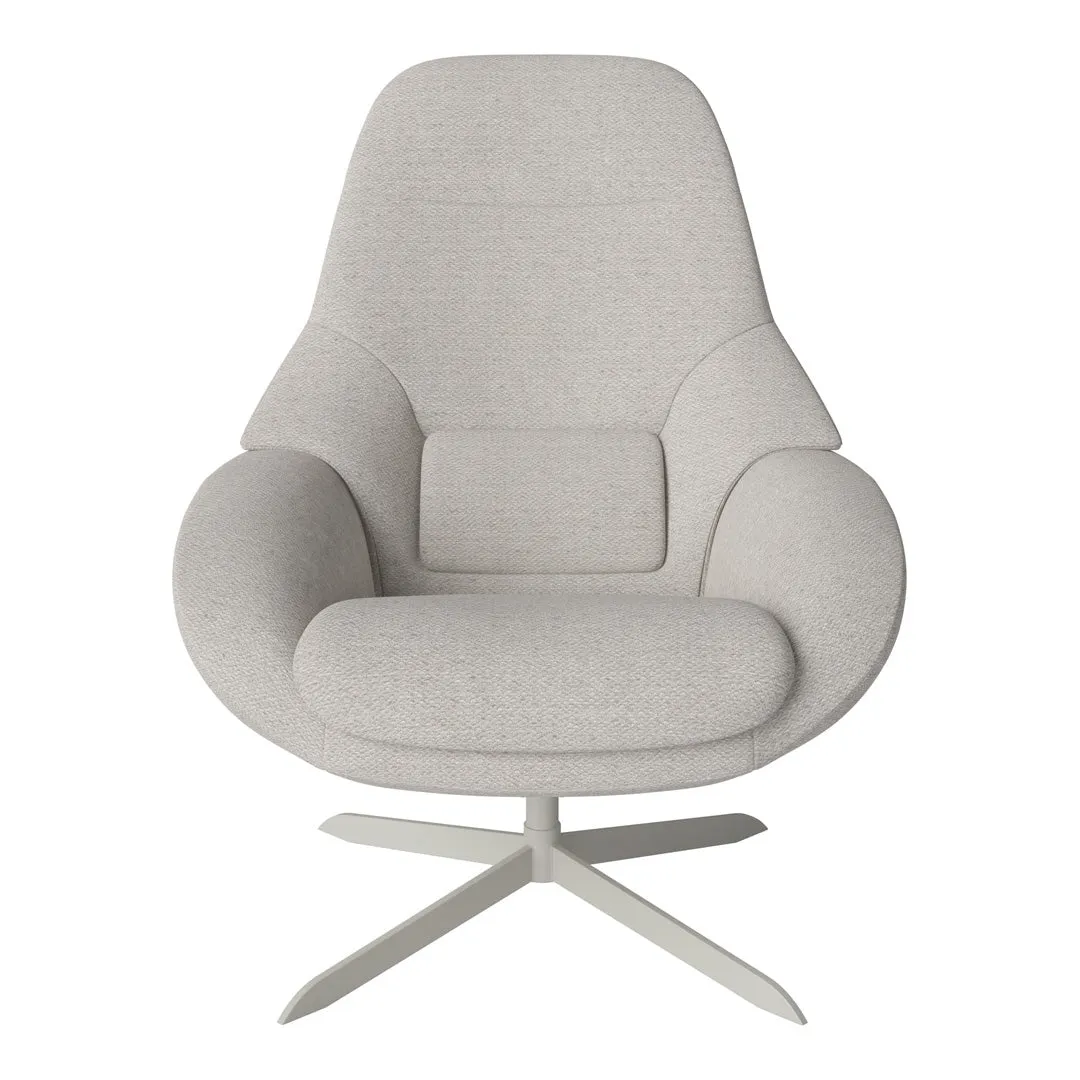 Saga Grand Armchair - Swivel Base w/ Return