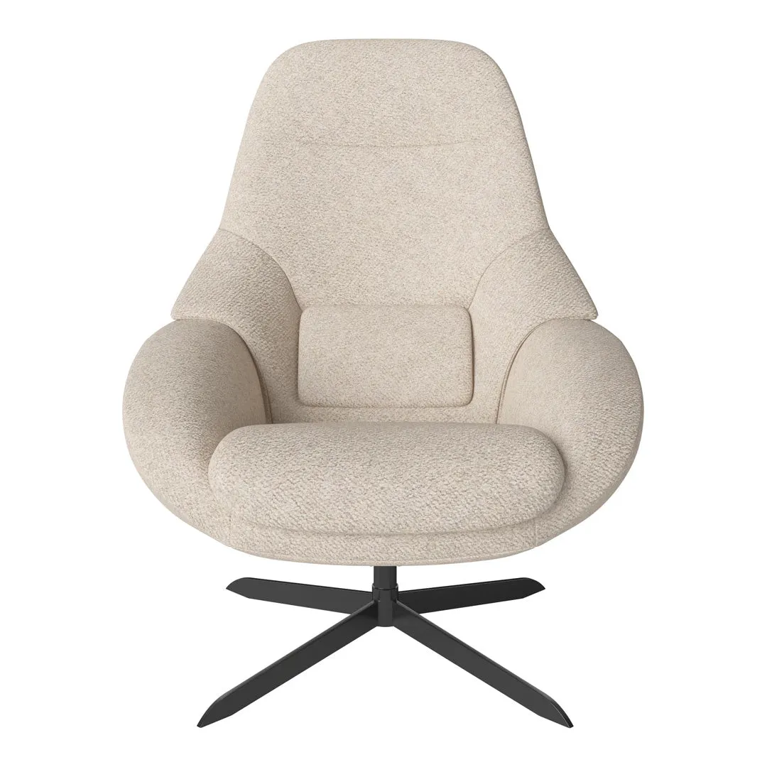 Saga Grand Armchair - Swivel Base w/ Return