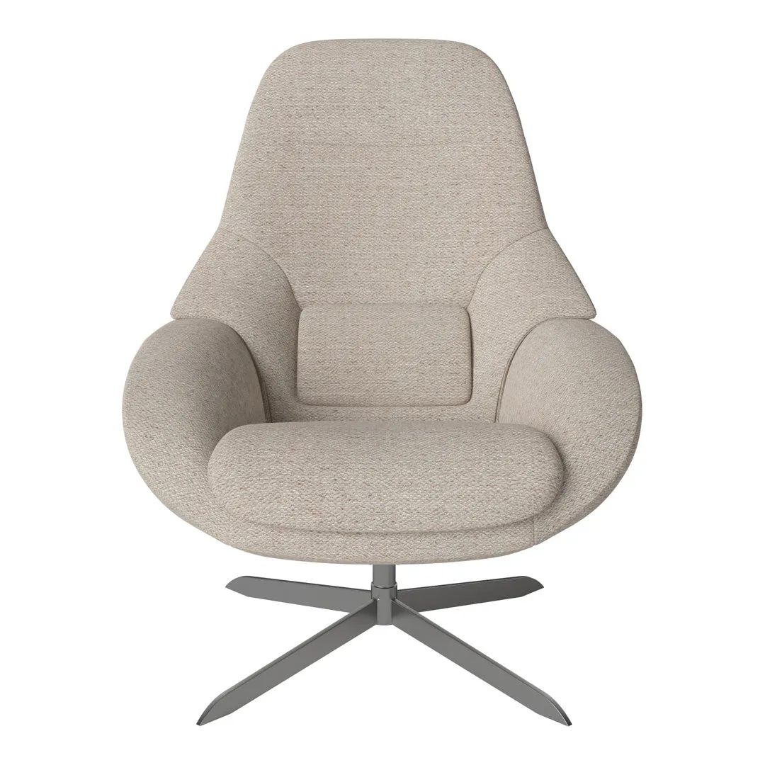 Saga Grand Armchair - Swivel Base w/ Return