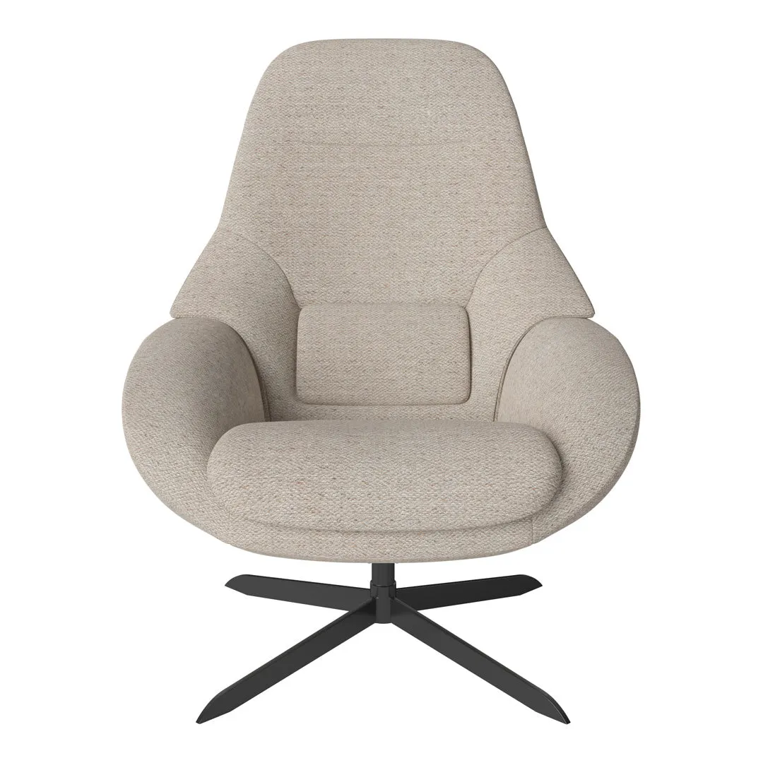 Saga Grand Armchair - Swivel Base w/ Return