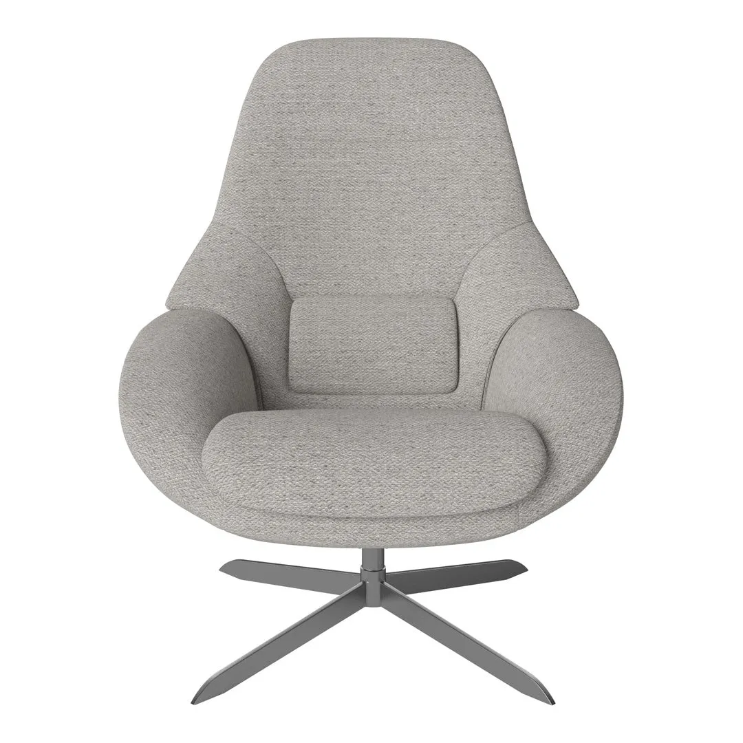 Saga Grand Armchair - Swivel Base w/ Return