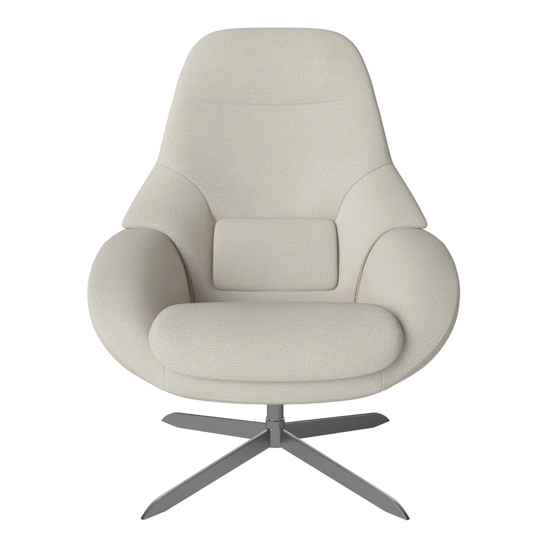 Saga Grand Armchair - Swivel Base w/ Return