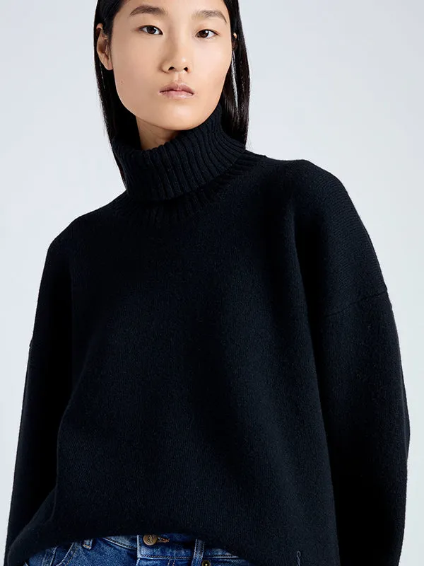 Sandra Turtleneck Sweater in Black