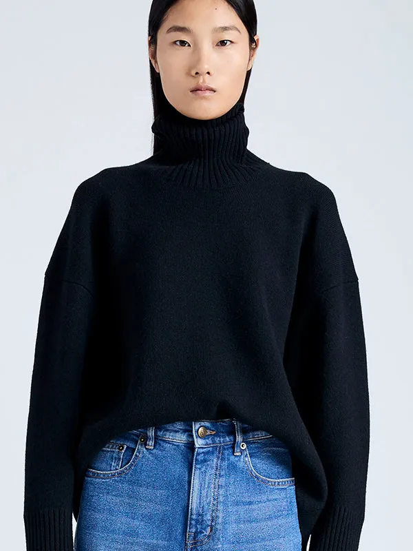 Sandra Turtleneck Sweater in Black