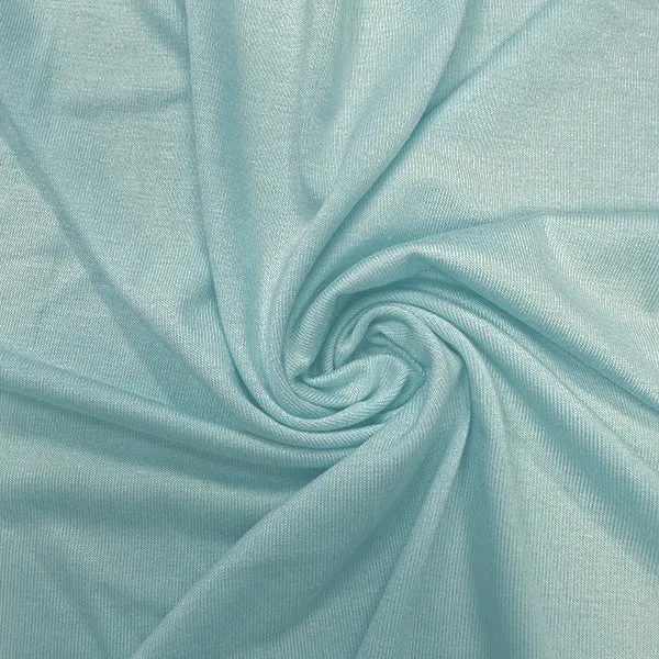 Seafoam Green Solid Rayon Spandex Jersey Knit Fabric