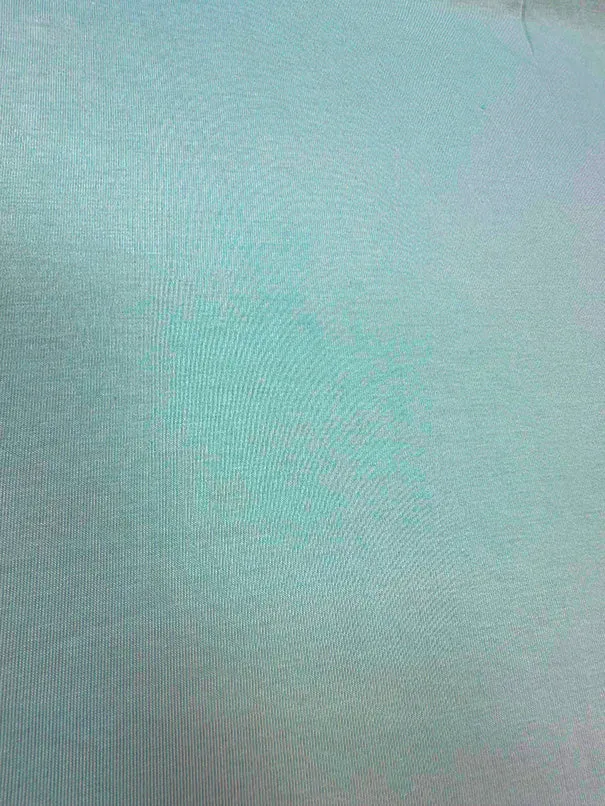 Seafoam Green Solid Rayon Spandex Jersey Knit Fabric