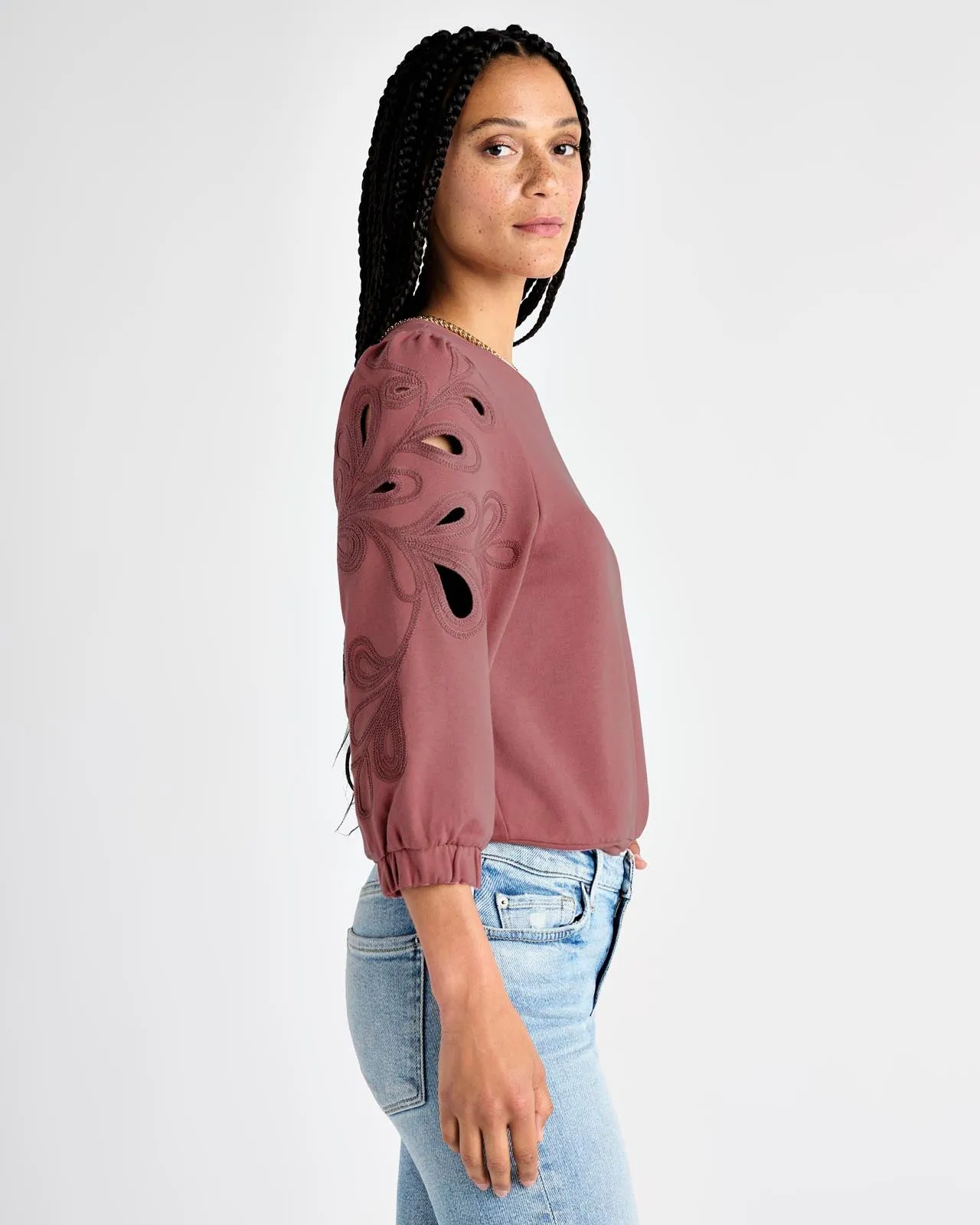 Serena Embroidered Sweatshirt