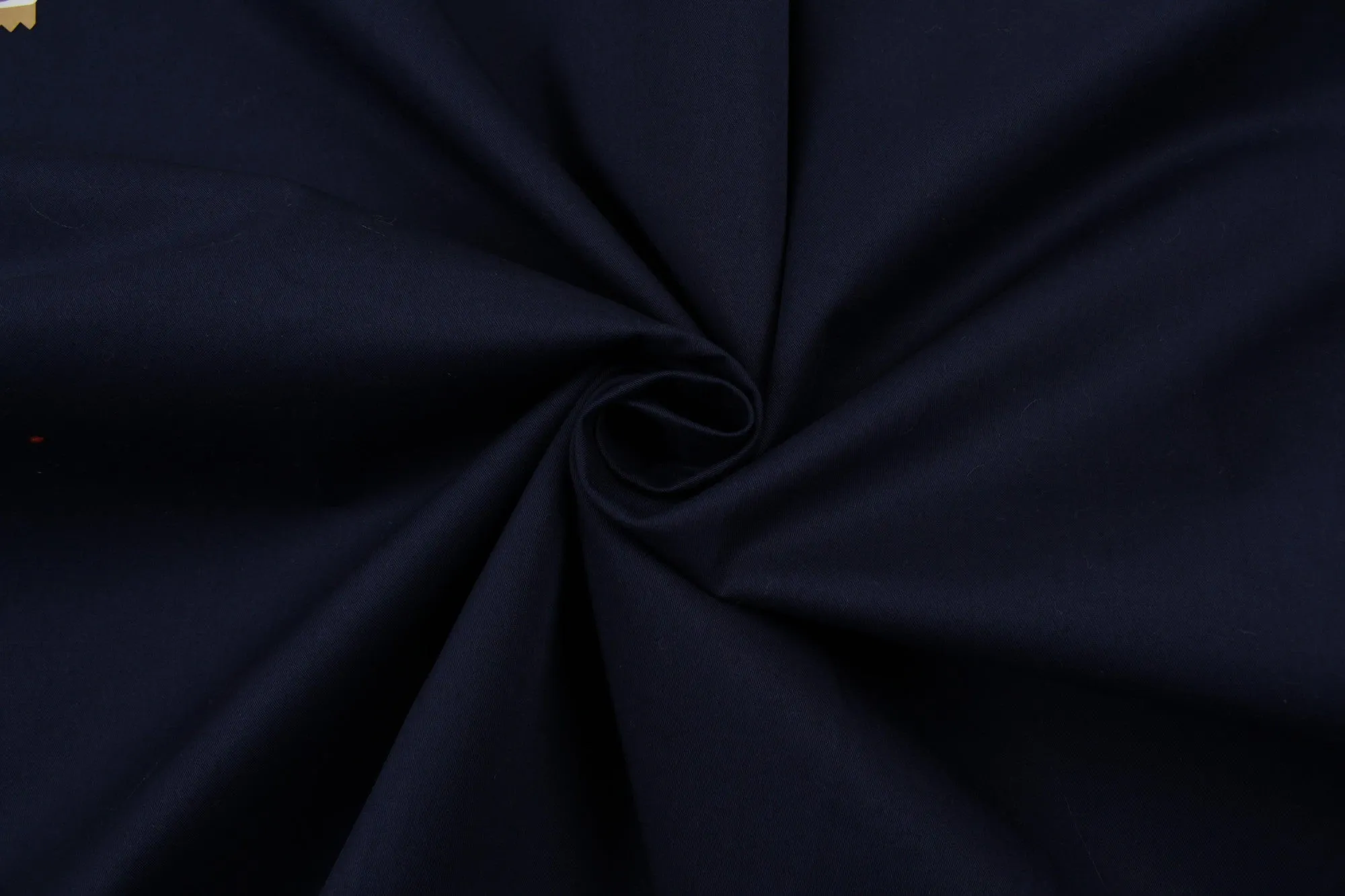 Soft Stretch Cotton Twill for Shirting - Navy