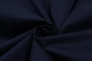 Soft Stretch Cotton Twill for Shirting - Navy