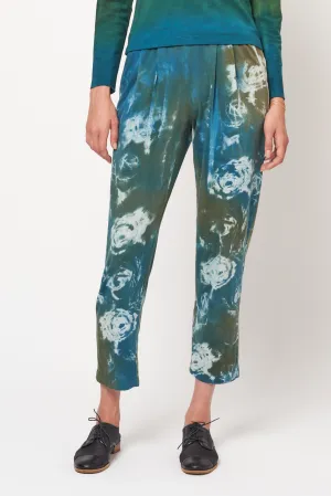 Teal Army Rose Treatment Brooke Pant